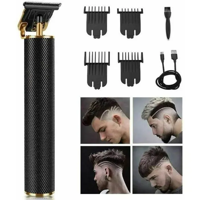 Tondeuse à Cheveux Barbe Professionnelle - Homme - Noir - 4 peignes - 120 min dautonomie