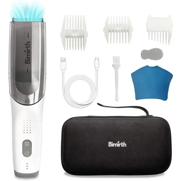 Tondeuse à cheveux - BIMIRTH - S401015 - aspirateur intégré - silencieuse - étanche