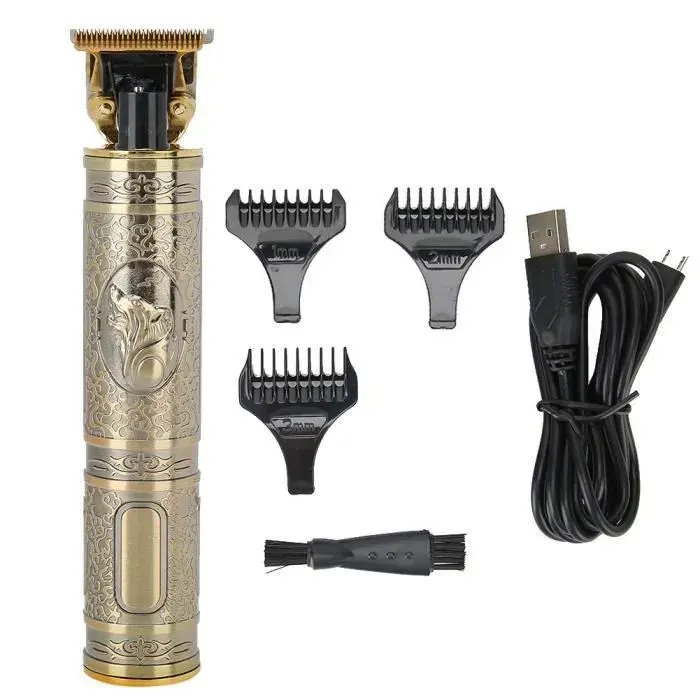 Tondeuse à cheveux - - Doré - 3 longueurs - Fonctionnement sans fil - Mixte YYV