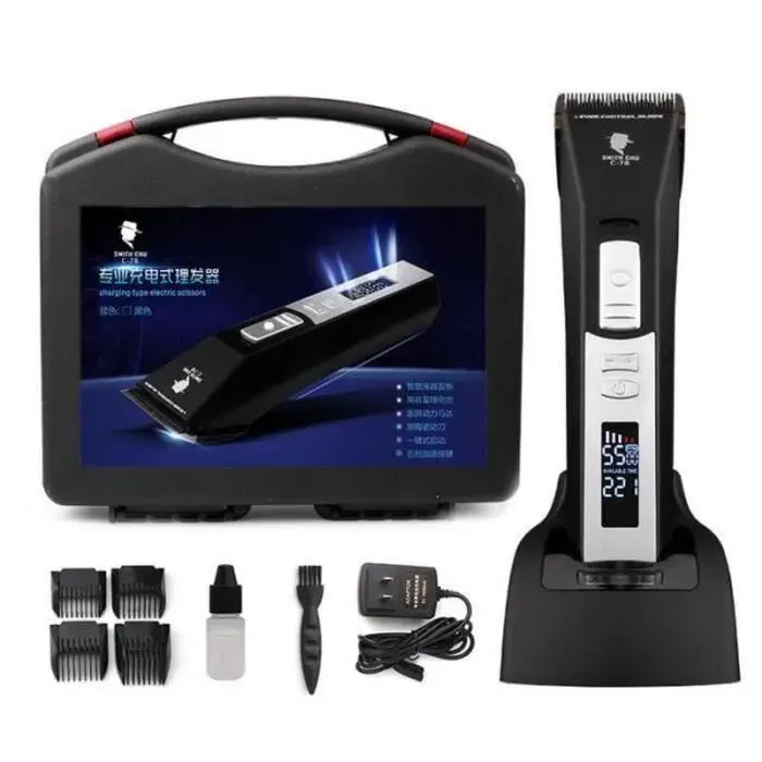 Tondeuse à cheveux électrique professionnelle rechargeable pour homme