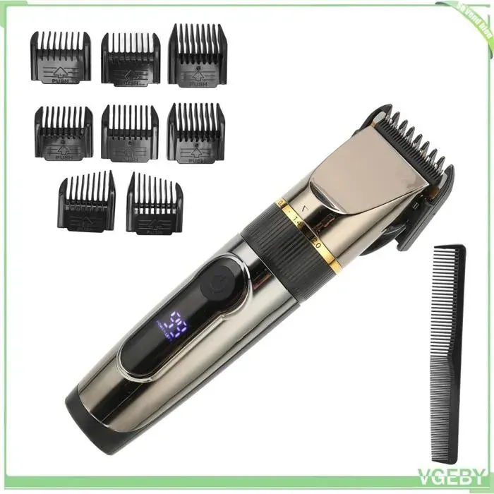 Tondeuse à cheveux - FAFEICY - LCD 2200mAh - Molette 08–2 mm - 8 peignes 1/2/3/6/9/12 mm - Sans fil étanche