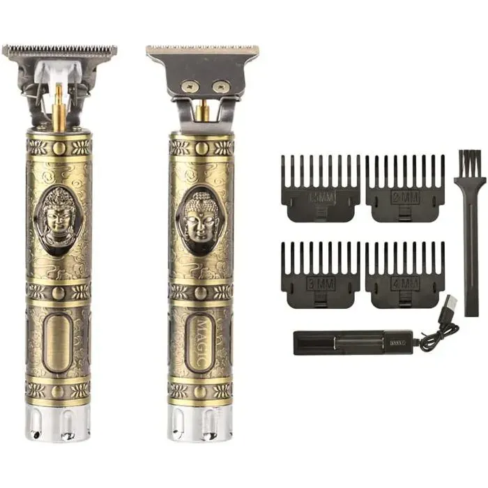 Tondeuse a Cheveux Hommes Professionnelle Sans Fil. Tondeuse Barbe pour Usage Domestique et Salon de Coiffure. Pile Rechargeable