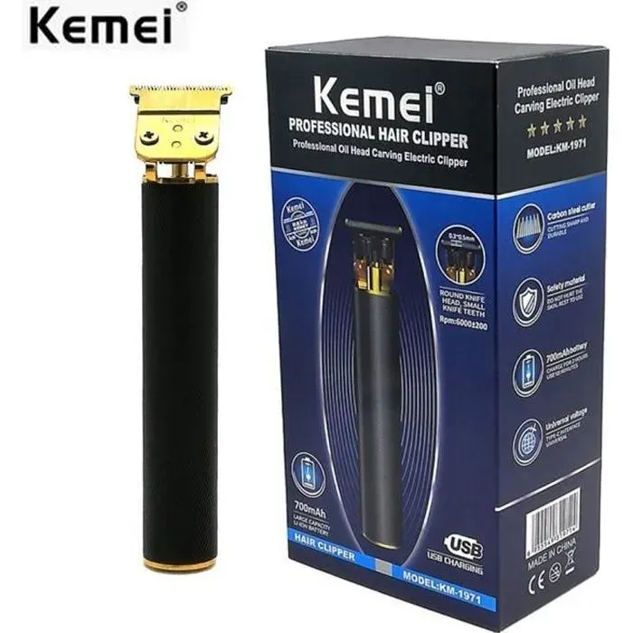 Tondeuse à cheveux - Kemei - 1971 Pro Li - Sans fil - Métal - Autonomie 120 min