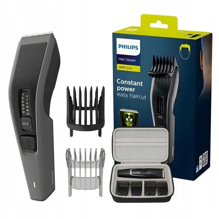 Tondeuse à cheveux Philips Series 3000 HC3525/15 - 13 réglages - 45 min