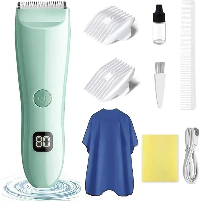 Tondeuse À Cheveux Pour Bébé Tondeuse À Faible Bruit Pour Enfants Étanche Rechargeable Et Sans Fil Pour Nourrissons Tout-Petit