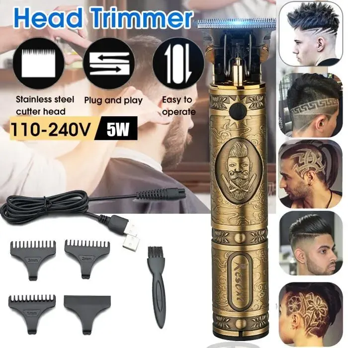 Tondeuse à Cheveux pour Hommes Multifonction Professionnels Barbe électrique Barbier Coupe de Cheveux Tondeuses
