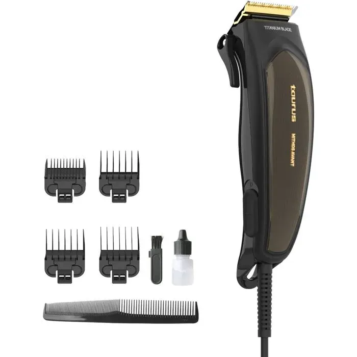 Tondeuse à cheveux professionnelle Mithos Avant 6W4 SabotsLames Titanium10 Niveaux de coupeMoteur AC 3000 rpmLevier réglable