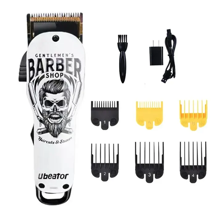Tondeuse à cheveux professionnelle sans fil kit de coupe avec 6 sabots de guidage pour hommes/pères/maris .