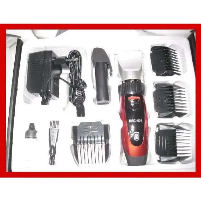 Tondeuse à cheveux - SURKER - Professionnelle Titane Céramique - Sans fil - 2 batteries - Réglable 08–2 mm