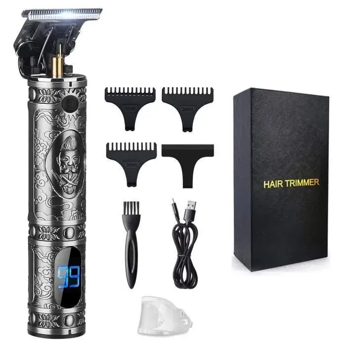 Tondeuse à Cheveux - SURKER - USB - Sans Fil - Rechargeable - 4 Longueurs
