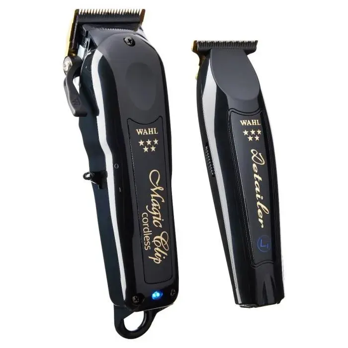 Tondeuse à cheveux - Wahl - Cordless Barber Combo - Noir - Sans fil - Rechargeable