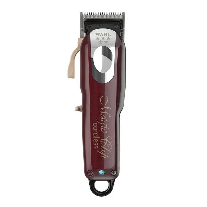 Tondeuse à cheveux - Wahl - Magic Clip - Sans fil - Rouge - 8 peignes inclus