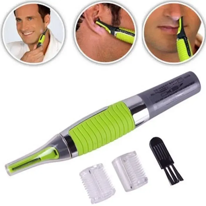 Tondeuse à nez - Hair - Rasoir électrique - Acier inoxydable - LED - Antidérapante