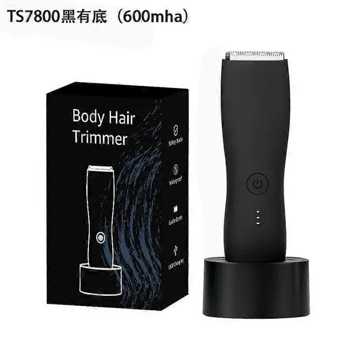Tondeuse à poils pubiens pour hommes tondeuse électrique pour le corps rasoir pour les poils de laine et du corps avec station