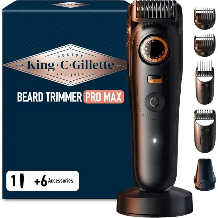 Tondeuse Barbe Homme Pro Max ElectriqueNoire