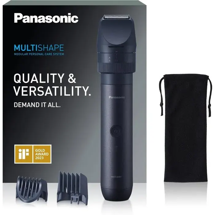 Tondeuse barbe - PANASONIC - MULTISHAPE ER-CKL1 - Étanche - 90 min autonomie - Peignes 39 hauteurs — coloris Noir