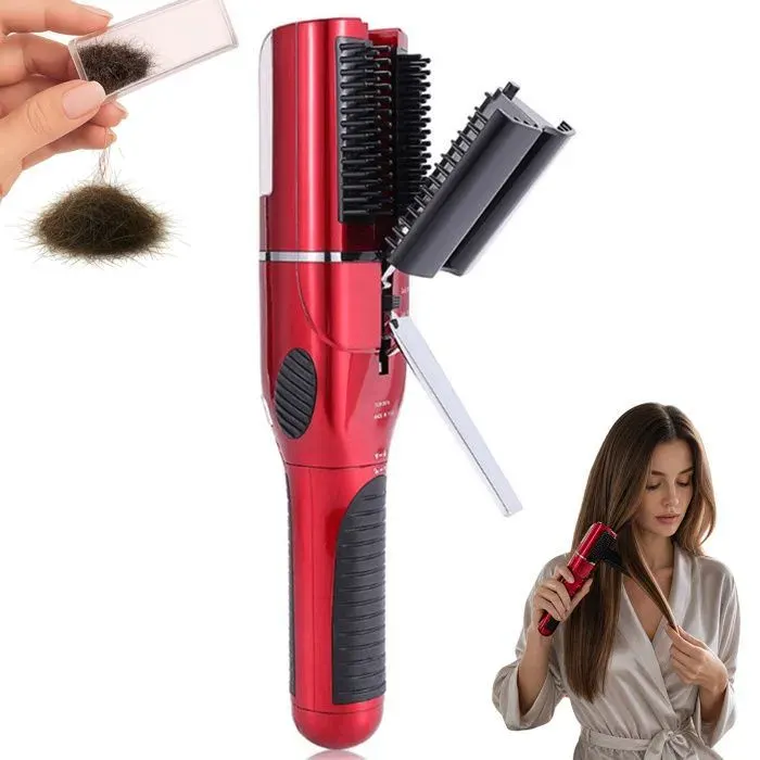 Tondeuse cheveux 2 en 1 - TepidBee - acier inoxydable mini tondeuse professionnelle sans fil pour pointes fourchues sèches abîmées