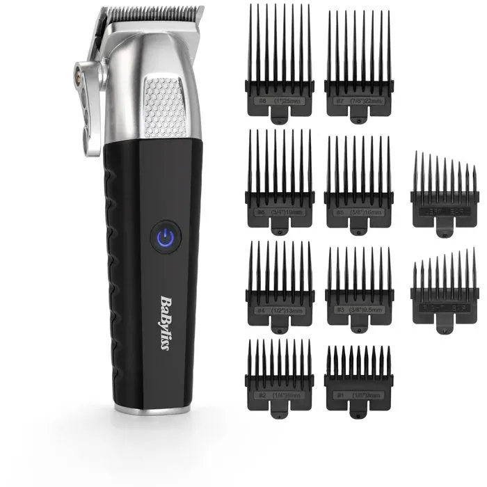 Tondeuse cheveux - BABYLISS - P1359E - Batterie lithium - 8 sabots 08-25mm - Trousse de rangement