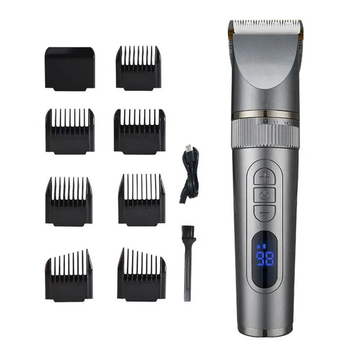 Tondeuse cheveux & barbe jean louis david - FAMICAM - digital clipper 25 hauteurs de coupe batterie lithium-ion grande autonomie