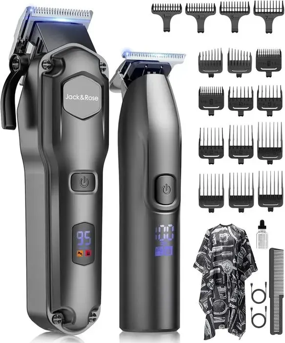 Tondeuse cheveux - BELOVED BY WINARETTA - Kit Pro - Autonomie 240 min - Lames carbone - Sans fil LED