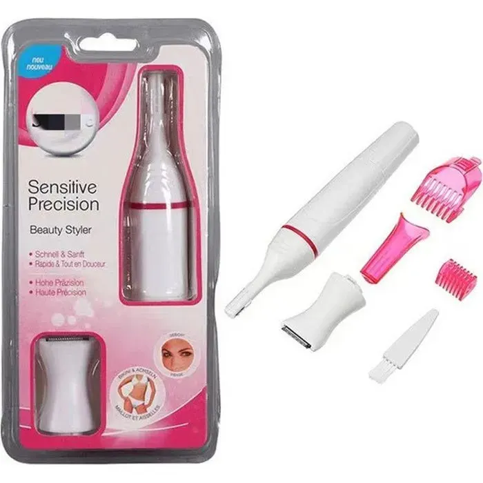 Tondeuse cheveux électrique 4 en 1 – Utilisation humide et sèche – 4 têtes interchangeables – Conception ergonomique pour confort d