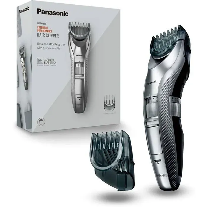 Tondeuse cheveux - ER-GC71 - 1–20 mm (05 mm) - 38 réglages - 40 min autonomie — coloris Gris