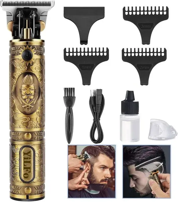 Tondeuse Cheveux et Barbe - BNDGSGHSIDBGUIDUIS - USB Rechargeable - 180 min Autonomie - 3 Sabots Inclus