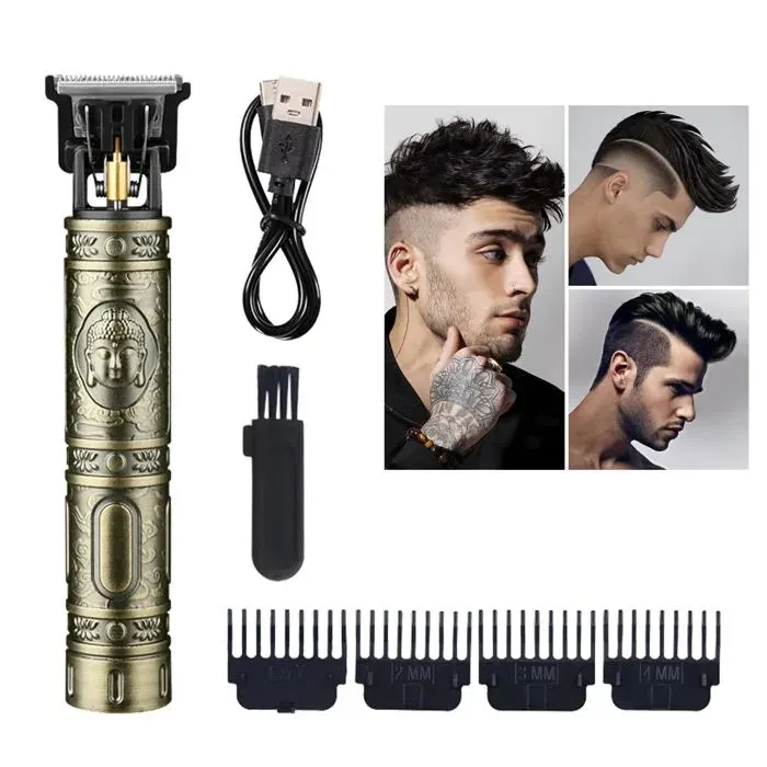 Tondeuse Cheveux Homme - Électrique Sans Fil Rechargeable pour Barbe Cuneary