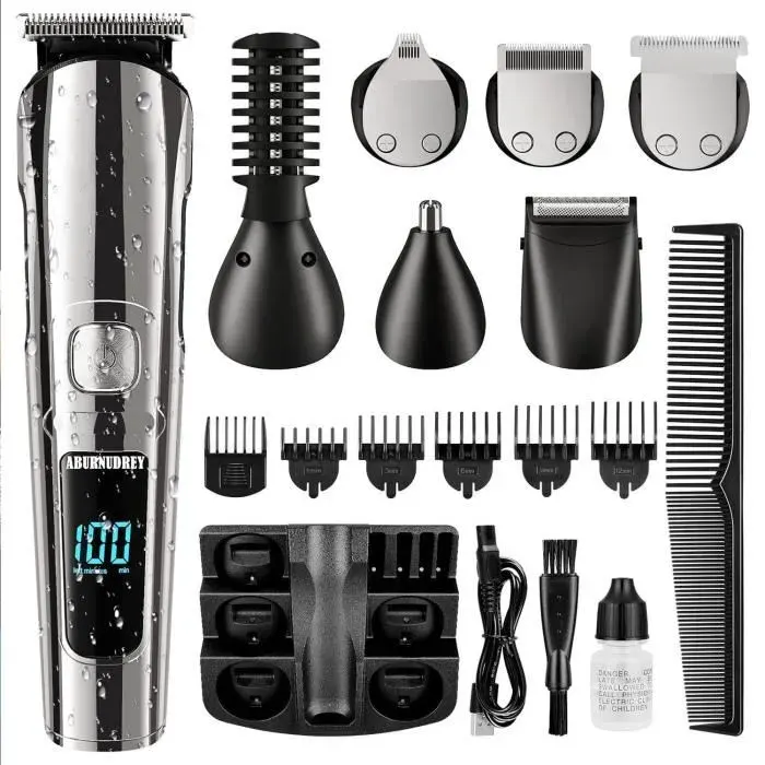 Tondeuse Cheveux Hommes AUDBURN 11-en-1 - Noir - Charge USB - Autonomie 90 min