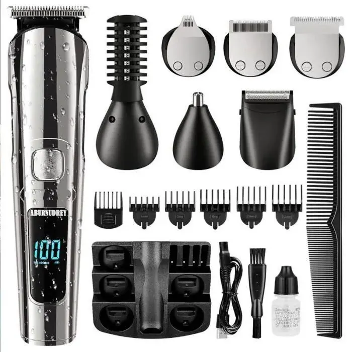 Tondeuse Cheveux Hommes AUDBURN 11-en-1 - Noir - Charge USB - Autonomie 90 min