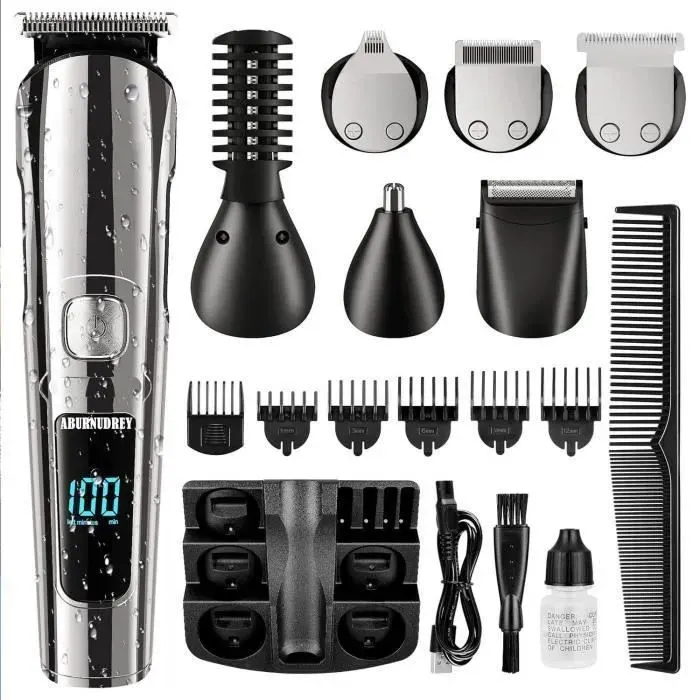 Tondeuse Cheveux Hommes AUDBURN 11-en-1 - Noir - Charge USB - Autonomie 90 min-keeper