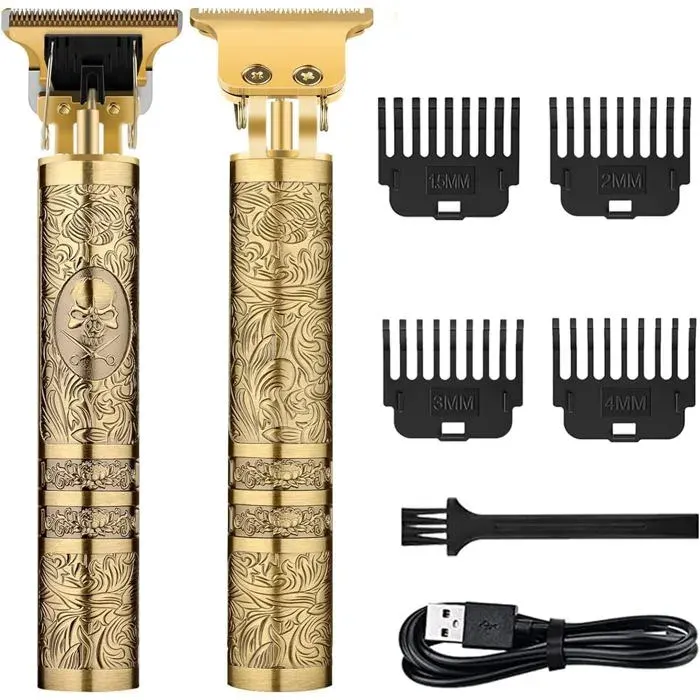 Tondeuse Cheveux Hommes Electriques Tondeuse Barbe Homme Professionnelle Tondeuse À Cheveux Sans Fil Usb Rechargeable Tondeuse
