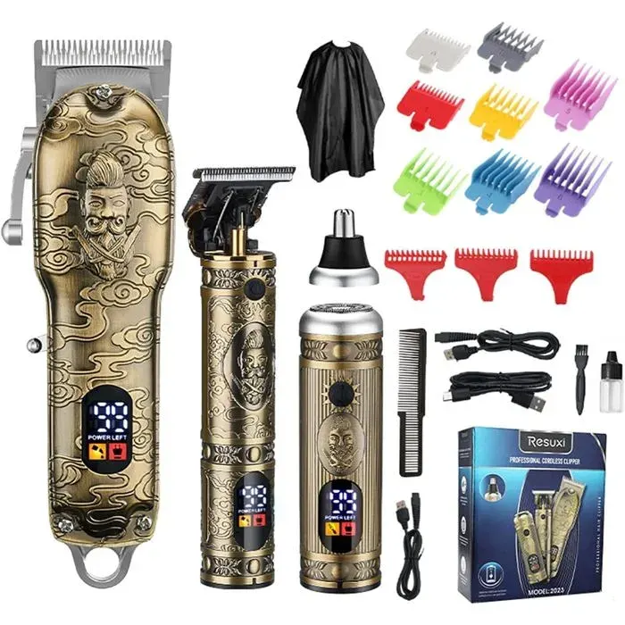 Tondeuse Cheveux Hommes Professionnel Tondeuse Barbe Tondeuse Nez Electriques Tondeuse Cheveux Rasoir Professionnelle En T Sans