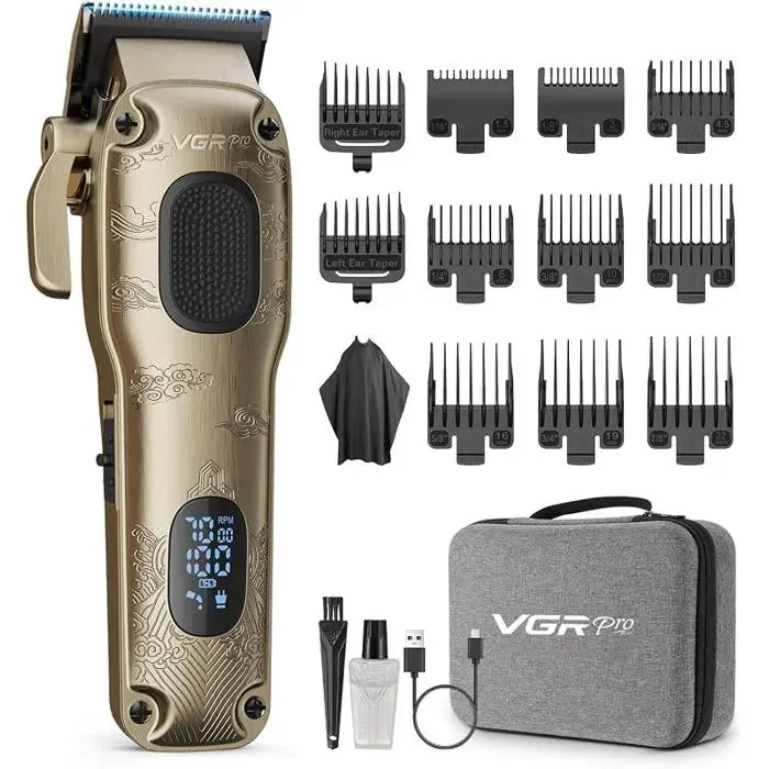Tondeuse Cheveux Hommes ProfessionnelTondeuse Sans Fil étui Tondeuse cheveux Sans fil ou câblecoupe Gloden