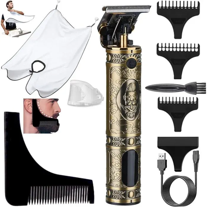 Tondeuse Cheveux Hommes Tondeuse Barbe Homme Professionel Rasoir Electriques Hommes Écran Led Sans Fil Brostyle Tondeuse Precis