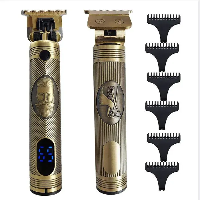 Tondeuse Cheveux Hommes Tondeuse Barbe Homme T Zéro Écart Avec Écran Led De Finition Barbier Professionnel Rasoir Homme Rasoir