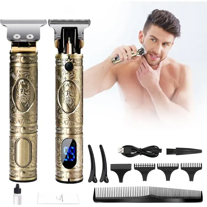 Tondeuse Cheveux HommesElectriques Tondeuse Barbe HommeProfessionnelle Tondeuse À Cheveux Sans FilUsb Rechargeable Tondeu[IN91]