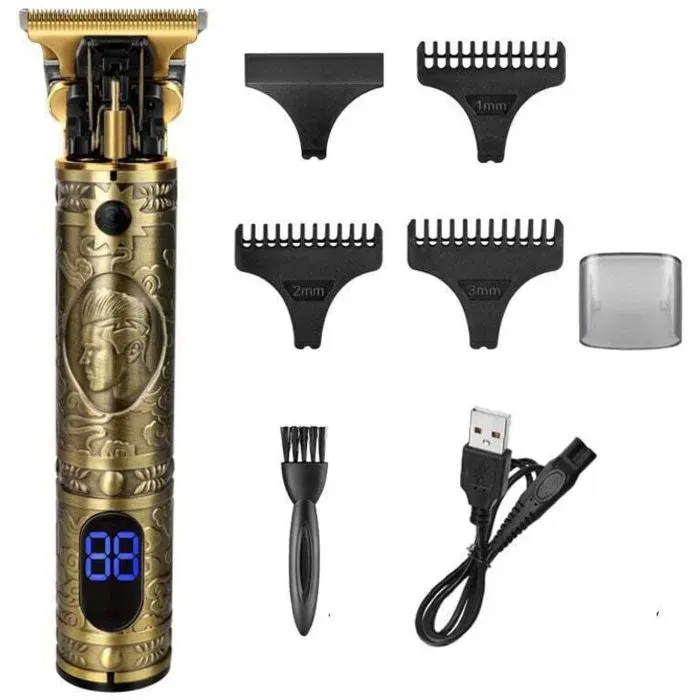 Tondeuse Cheveux HommesTondeuse Barbe Electriques Professionnelle Sans Fil Tondeuse à Cheveux Rasoir Barbe Tondeuse KitÉcran à