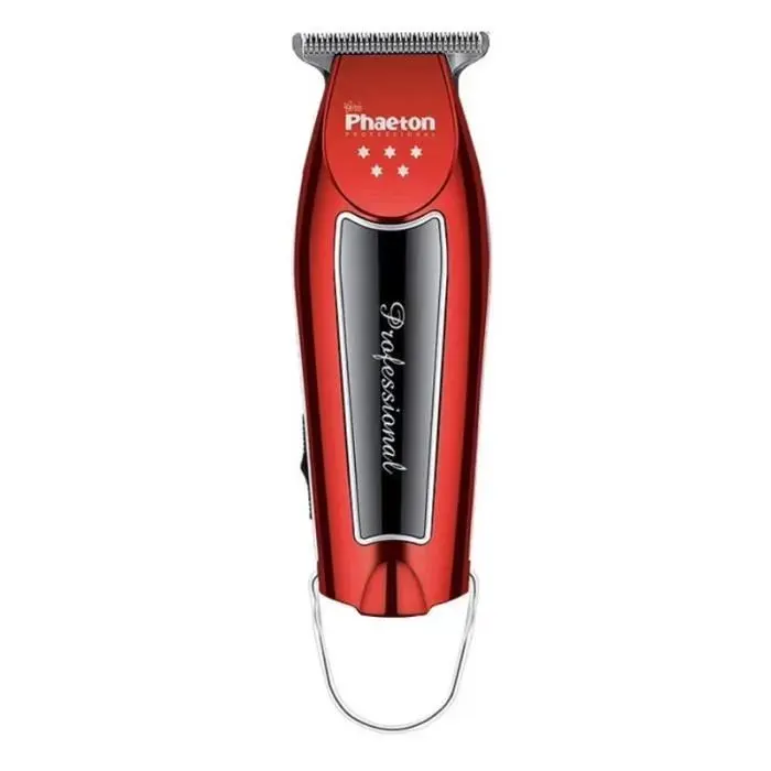 Tondeuse Cheveux Rouge 15W Rasoir De Barbe Coupe De 0.1mm Outil De Coiffure Pour Hommes