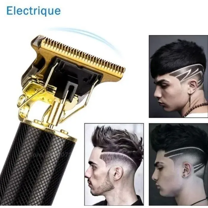 Tondeuse Cheveux Sans Fil Professionnelle - Moteur silencieux 10W Batterie longue durée 150 min - Cheveux et Barbe - Noir