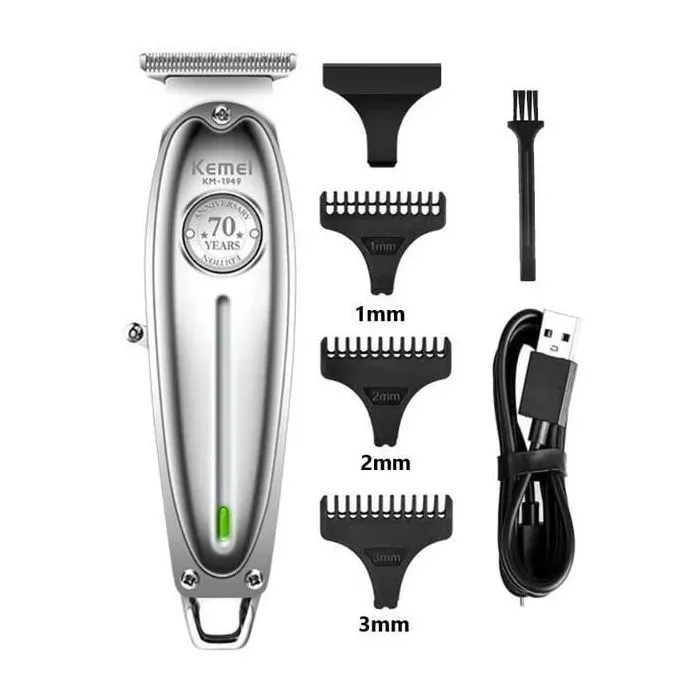 TONDEUSE CHEVEUXkm-1949--Kemei 1949-1948 Tondeuse barbe lectrique pour hommes botier entirement en mtal tondeuse TONDEUSE CHEVEUX