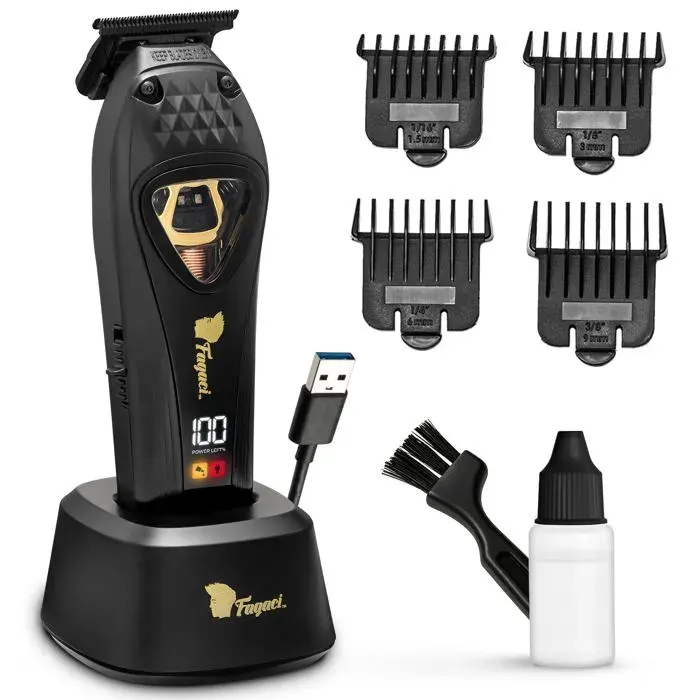 Tondeuse de Finition Professionnel 0mm Tondeuse de Precision Homme avec Lames DLC Tondeuses Contour Hommes Cheveux avec Moteur V