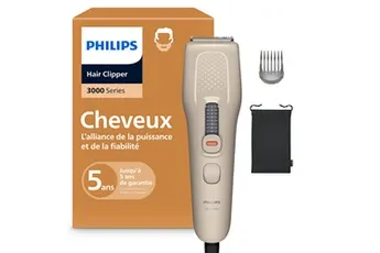 Tondeuse homme Philips Tondeuse cheveux Series 3000 HC3734/15 Beige