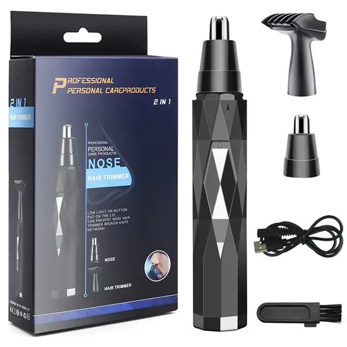 Tondeuse Nez Oreilles Sourcils Électrique Compact Ergonomique Sans Douleur Précise Soin Homme Femme