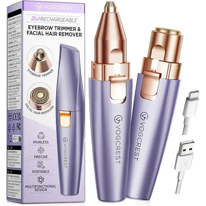 Tondeuse pour le visage et les sourcils (Violet) Violet RASOIR ELECTRIQUE