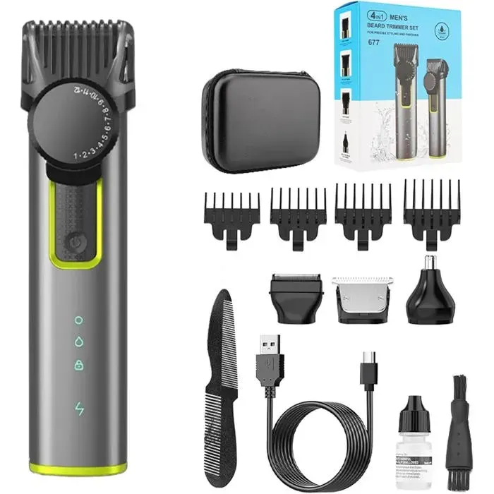 Tondeuse Sans Fil Barbe Hommes RasoirTondeuse Cheveux Professionnelle