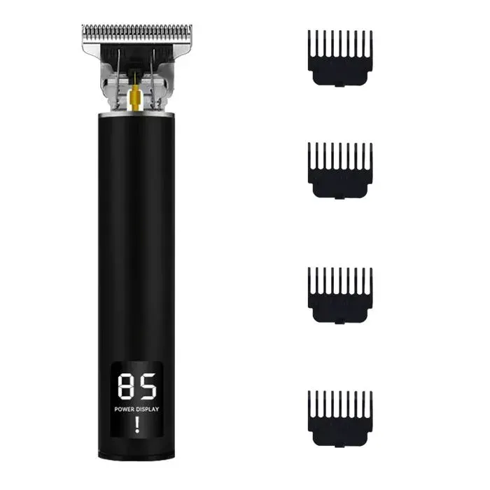 Tondeuses à cheveux électriques hommesTondeuse à cheveux sans filTondeuse à barbe étanche Affichage LED avec 4 peignes guidage