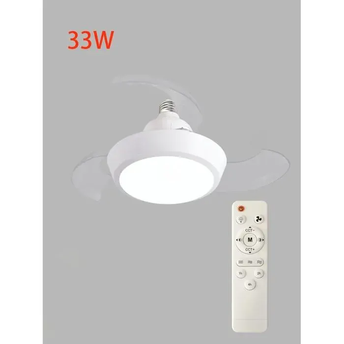 ®TONLRGY Ventilateur de plafond avec éclairage LED pales silencieuses et rétractables télécommande et variateur pour chambre et