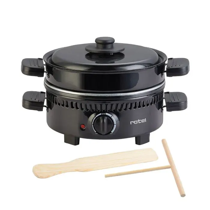 Torréfacteur à marrons crêpière et grill électrique multifonctions Rotel