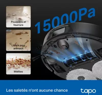 Tp-Link - Robot Aspirateur Laveur Tapo Rv50 Pro Omni — vue 9